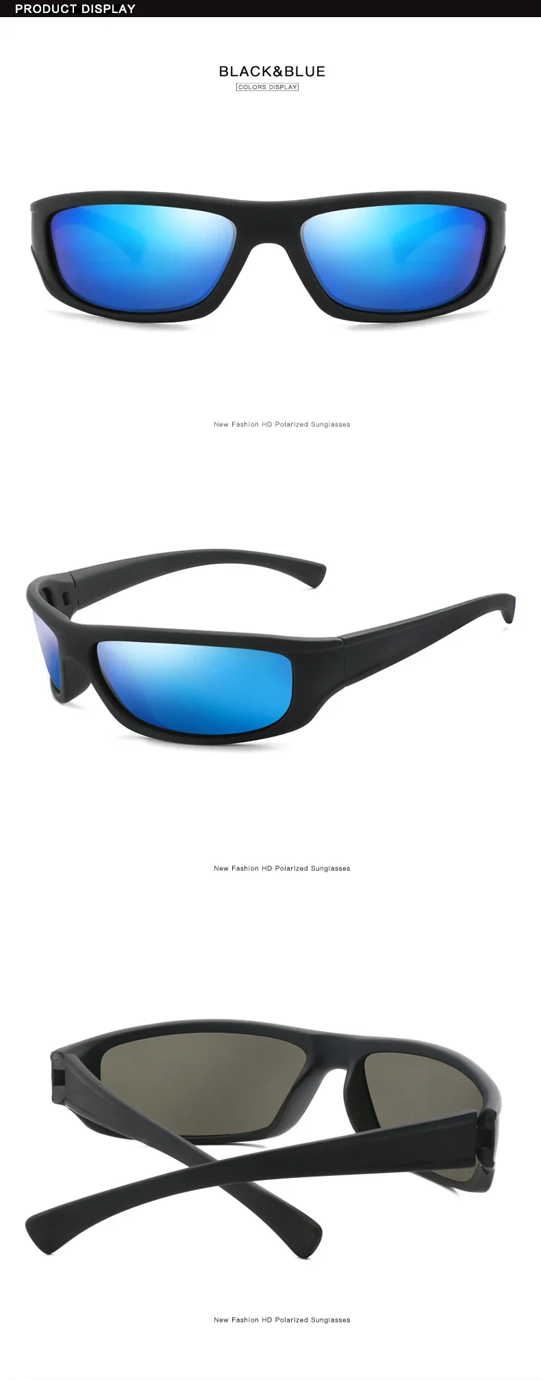 Modische Polarisierte Outdoor-Sport-Sonnenbrille für Männer und Frauen Retro Angelbrille Tourismus Sonnenschutz UV400-Schutz – Detail 7