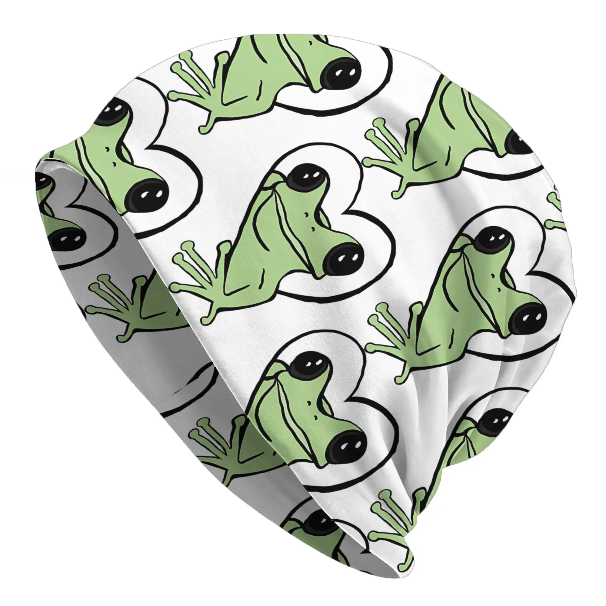Bonnet Hats Funny Frog Men Women's Thin Hat Heart Street Style Cap Design Skullies Beanies Caps
