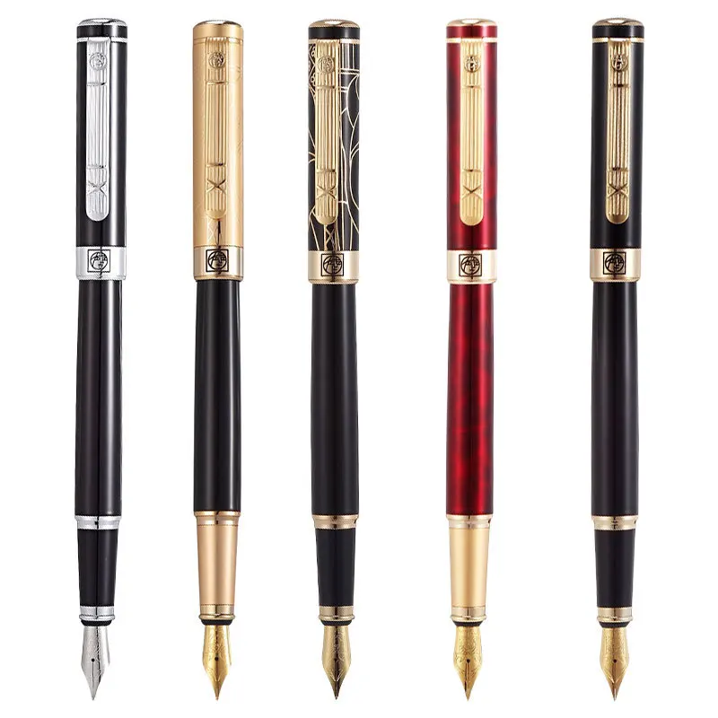 

Pimio 902 fountain pen No.6/8 EF/F/M Nib Metal All Steel / Semi-Steel Ink Pen office school supplies stationery Writing Gifts