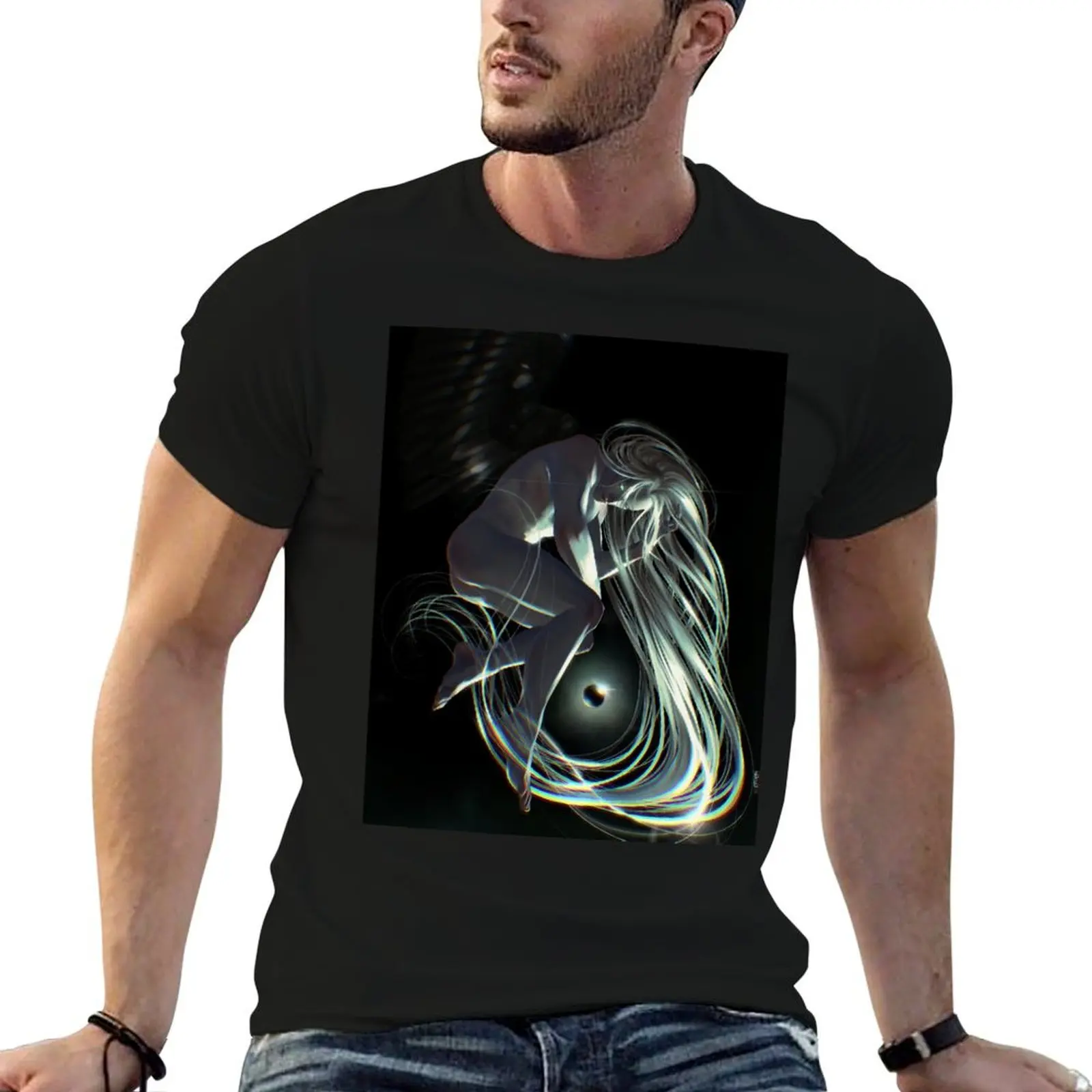 

Sephiroth black materia T-Shirt mens graphic t shirts t shirts with prints T-Shirt