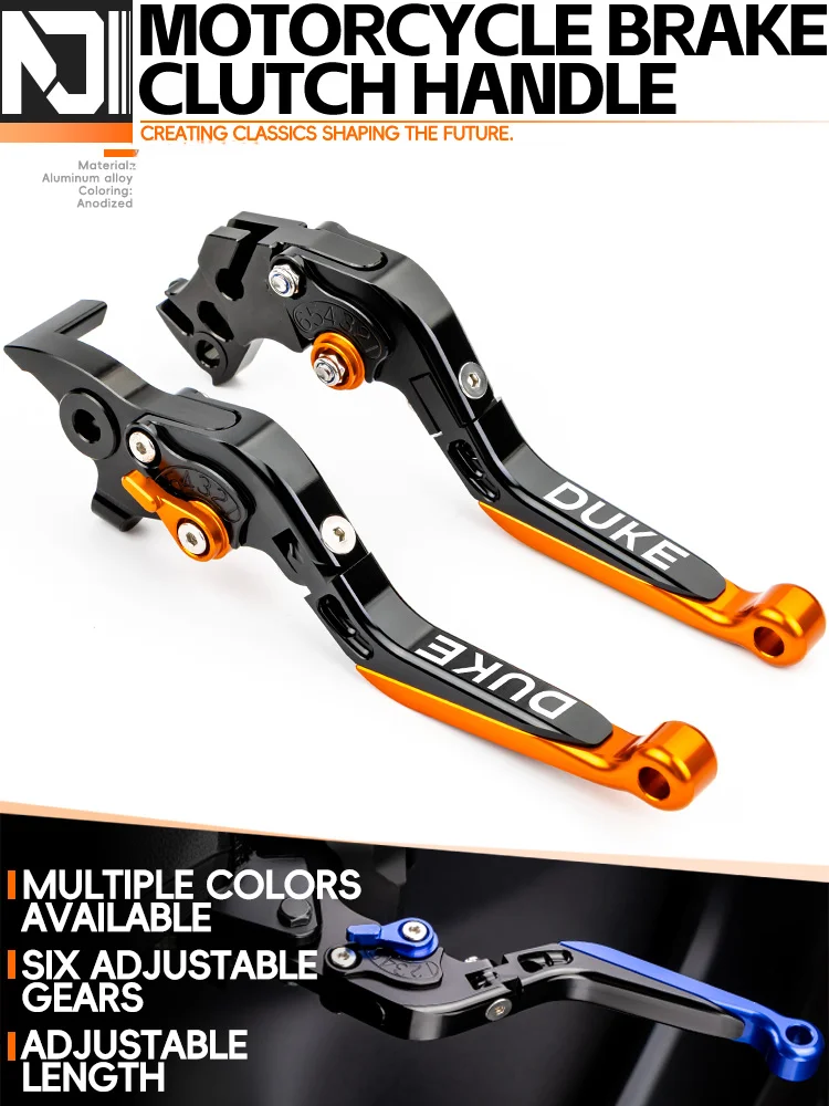 Pour DUKE 390/250/200/125 Duke390 2010-2024 2023 duke accessoires de moto levier de frein levier d'embrayage ensemble leviers de poignée pliante