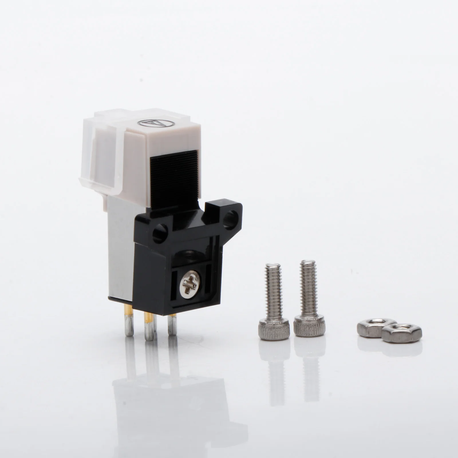 Áudio técnica at3600/at95e cartucho magnético em movimento mm cartucho de alta qualidade lp cola preta/cartucho fono branco stylus