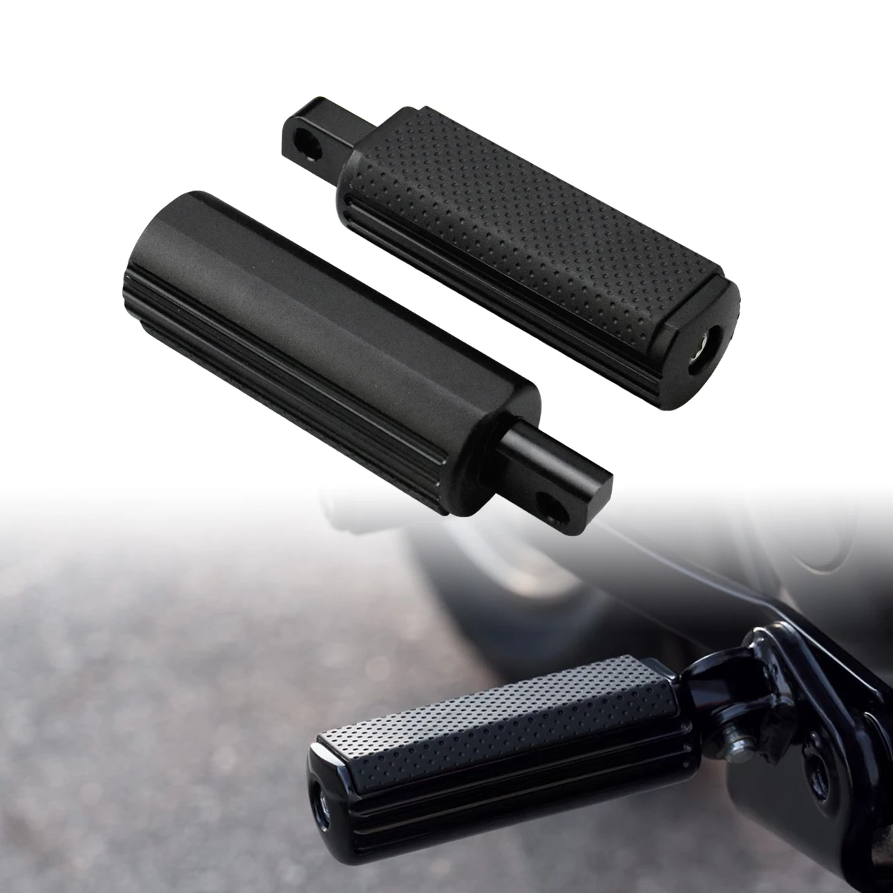 Motorcycle Foot Peg Male Footrests Matte Black/Chrome/Gloss Black Pedal For Harley Touring Electra Glide Softail Sportster Dyna