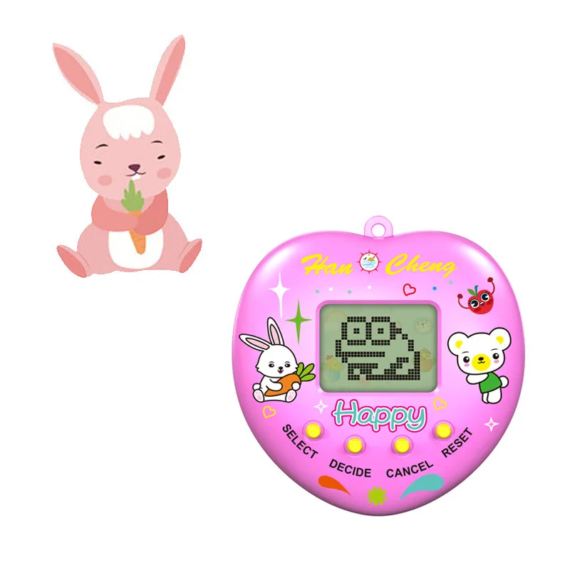 Jouets de jeu électroniques pour animaux de compagnie, Tamagotchi virtuel, classique, Nostdéchiré, numérique, mini écran, machine de jeu, porte-clés pour enfants