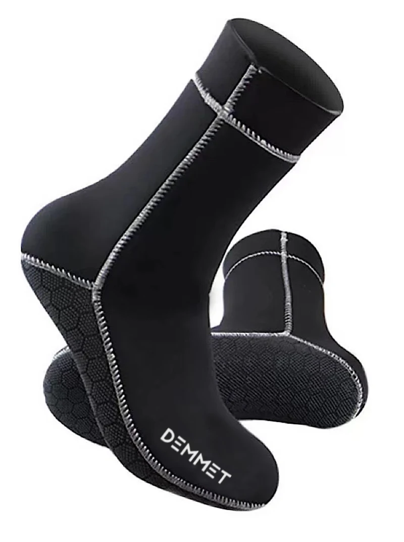 Calcetines de buceo de neopreno para hombre, botas cortas de surf de 3/5mm, cálidas, antideslizantes, para deporte de buceo, natación, equipo de