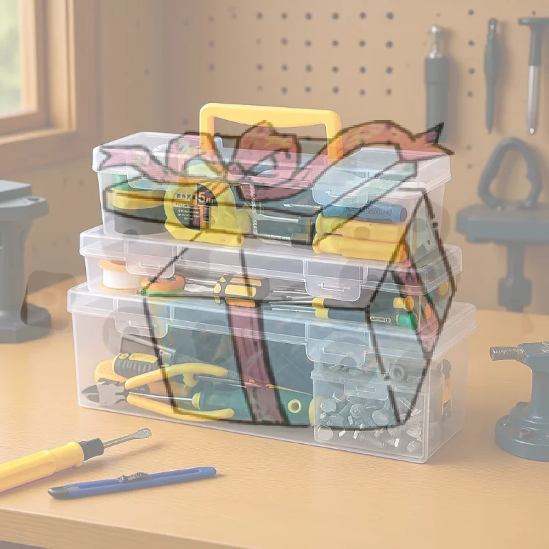 【CCA】1/7Pcs Multi-Compartment Tool Organizer Sorting Box Tool Parts Storage Box Set For Screws Wrenches Hardware Accessories