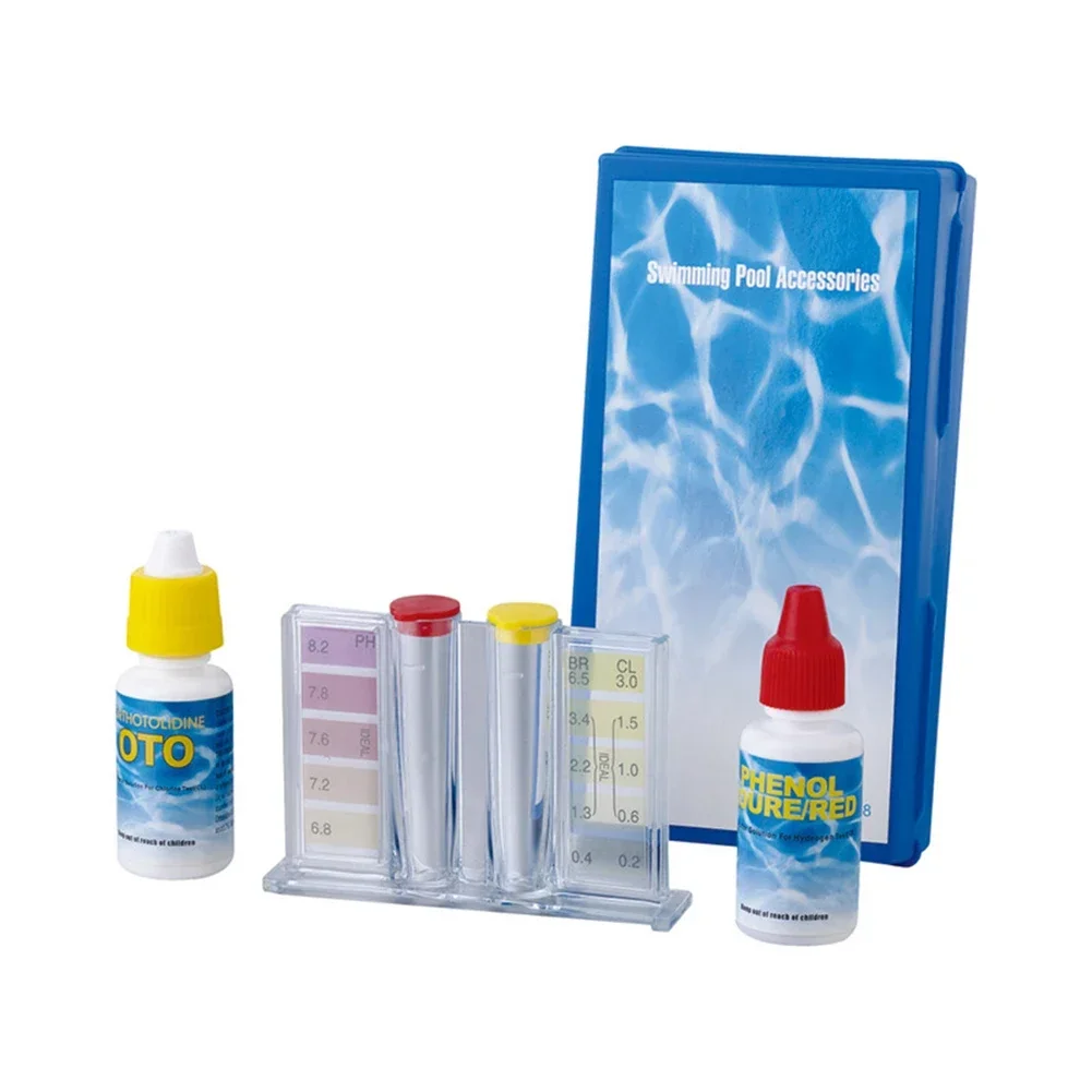 Kit di Test del PH dell\'acqua Tester di qualità dell\'acqua rapido e accurato Tester di durezza dell\'alcalinità multiuso analisi piscina termale