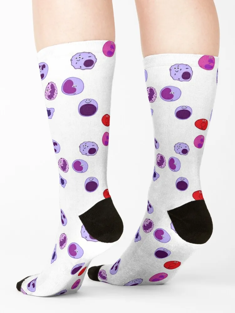 Smiley-Chaussettes de Compression Hip Hop pour Homme et Femme, Ensemble de Bas pour Cellules Sanguines