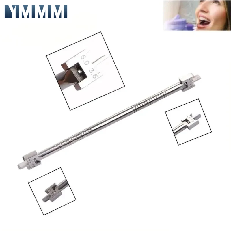 Dental Bracket Gauge Locator Double Scale Orthodontic Brackets Positioner Instruments Size 3.5-5 Dentistry Materials