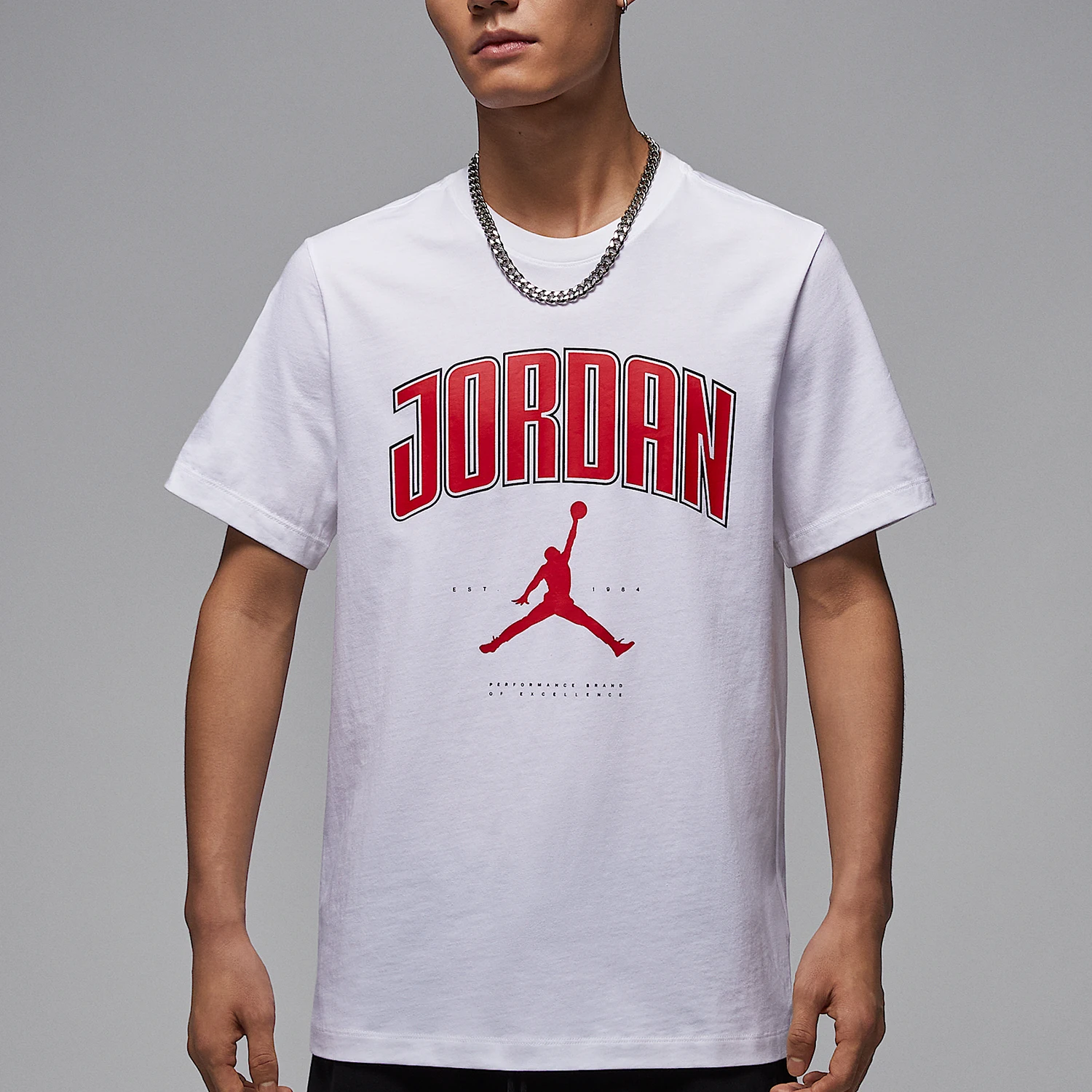 

Nike genuine JORDAN men's soft classic loose printed breathable T-shirt HQ0010-100