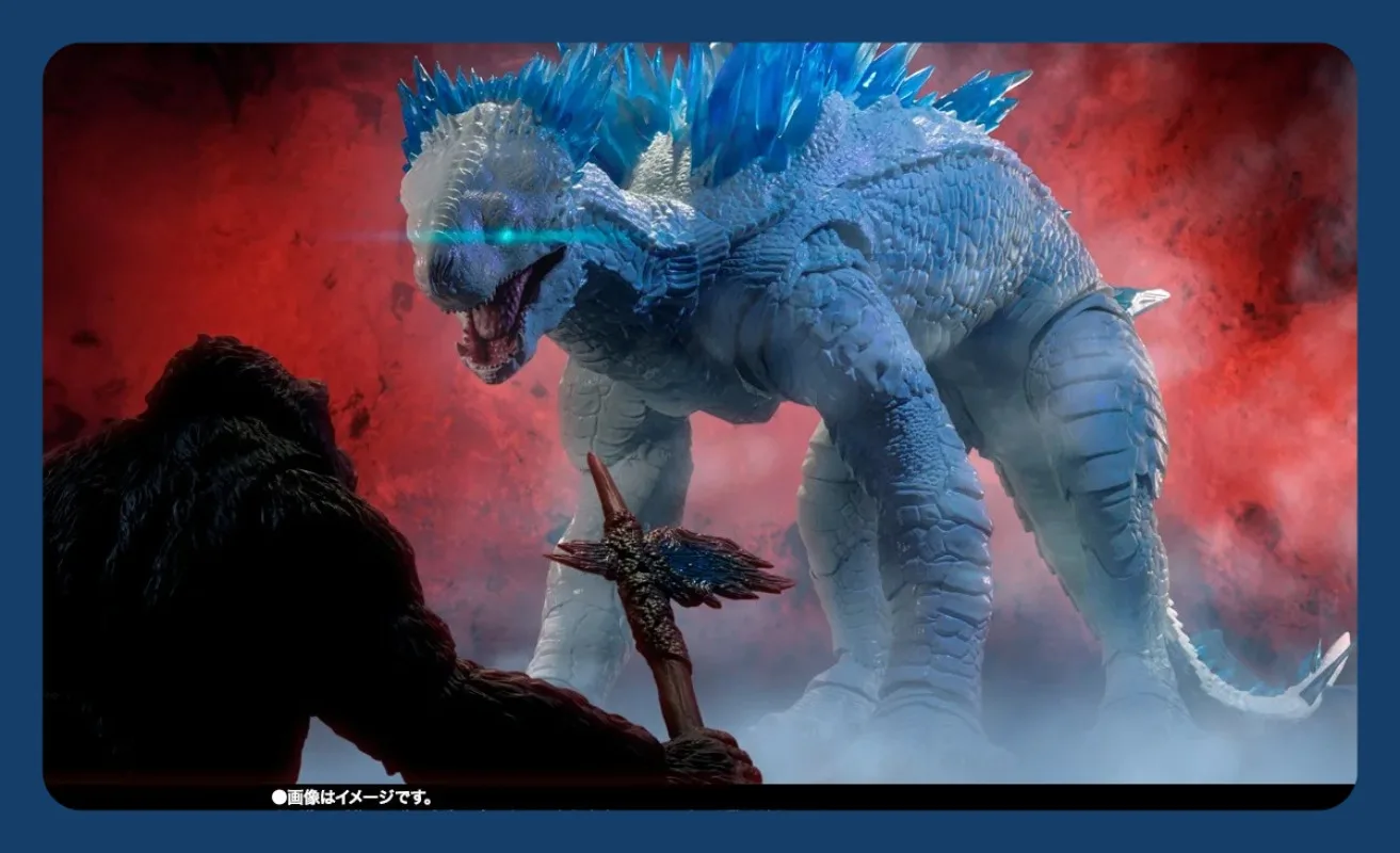 100% 오리지널 반다이 S.H.MonsterArts SHM SHIMO 고질라 콩: 새로운 제국 애니메이션 피규어 액션 피규어 모델 장난감