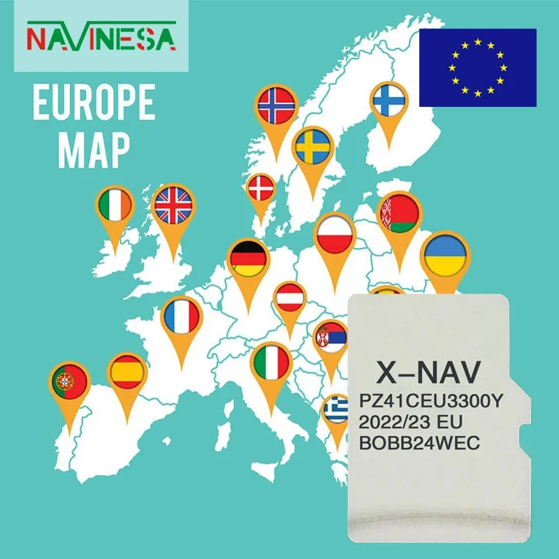 

Latest Update EU RU UK Car Accessories Plug and Play Car GPS Maps for Toyota AYGO 2023 Navigation TF Card X-NAV