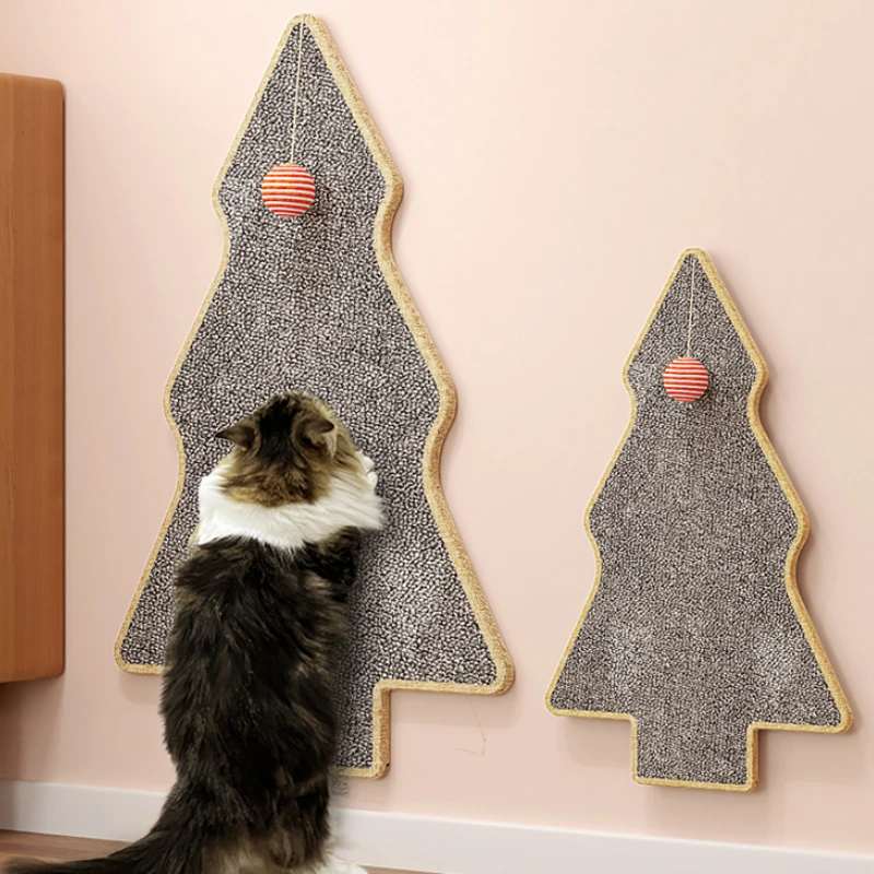 

Christmas Tree Cat Scratch Board Claw Sharpener Wall Sticker Cats Claw Pad Thick Protector Sofa Scraper Paw Pet Supplies