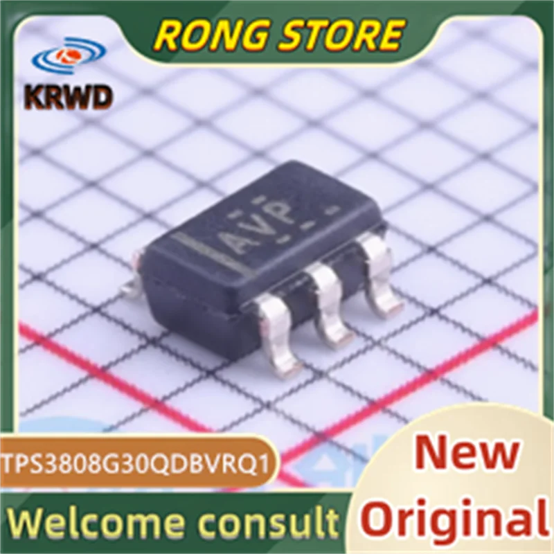 5PCS  AVP TPS3808G30QDBVRQ1  New and Original Chip IC TPS3808G30QDBV TPS3808G30QD SOT23-6  Monitor chip