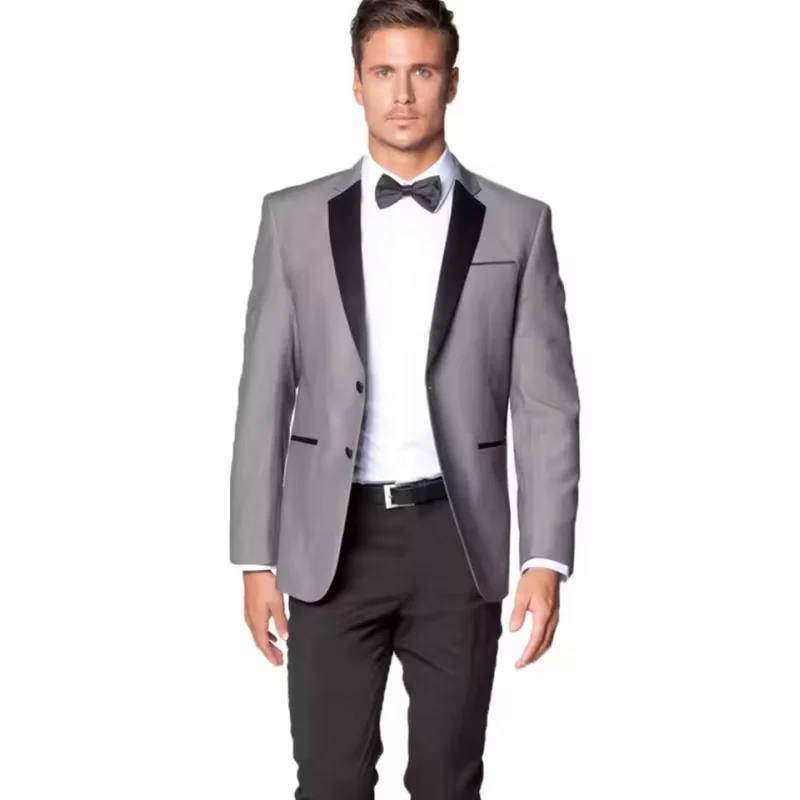 

Мужская спортивная куртка с двойным воротником и разрезом на пуговицах, комплект свадебного делового фрак