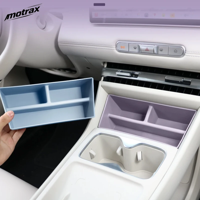 For MG 4 MG4 Urban EV 2026 2027 Control Center Partitioned Storage Box Cover Compartmentalized Storage Boxes Accessories