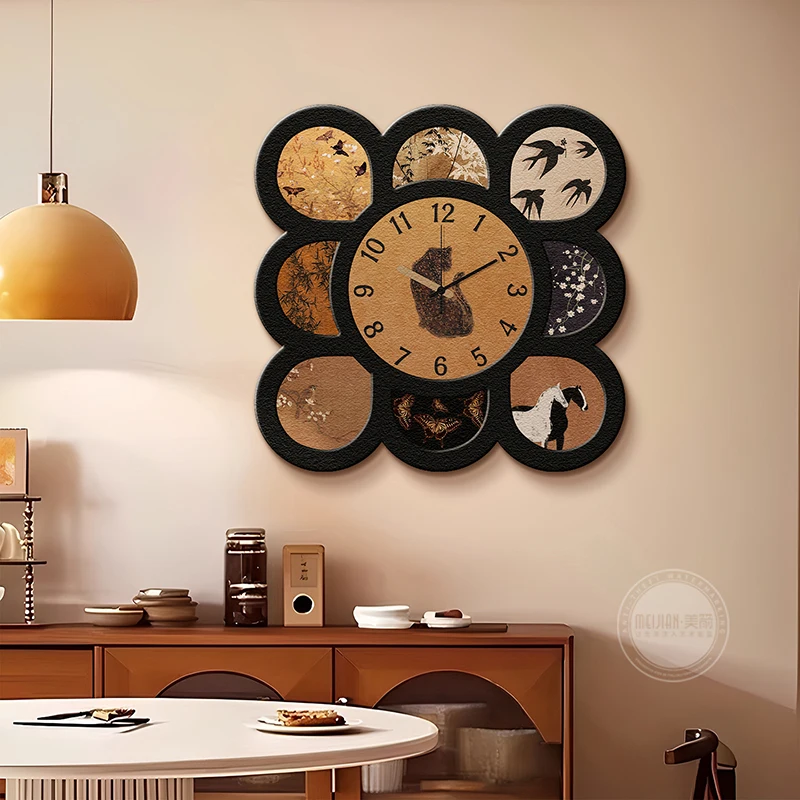 

Art Retro Quiet Wall Clock Premium Elegant Design Unusual Elegant Wall Clock Aesthetic Silent Orologio Da Parete Room Decoration
