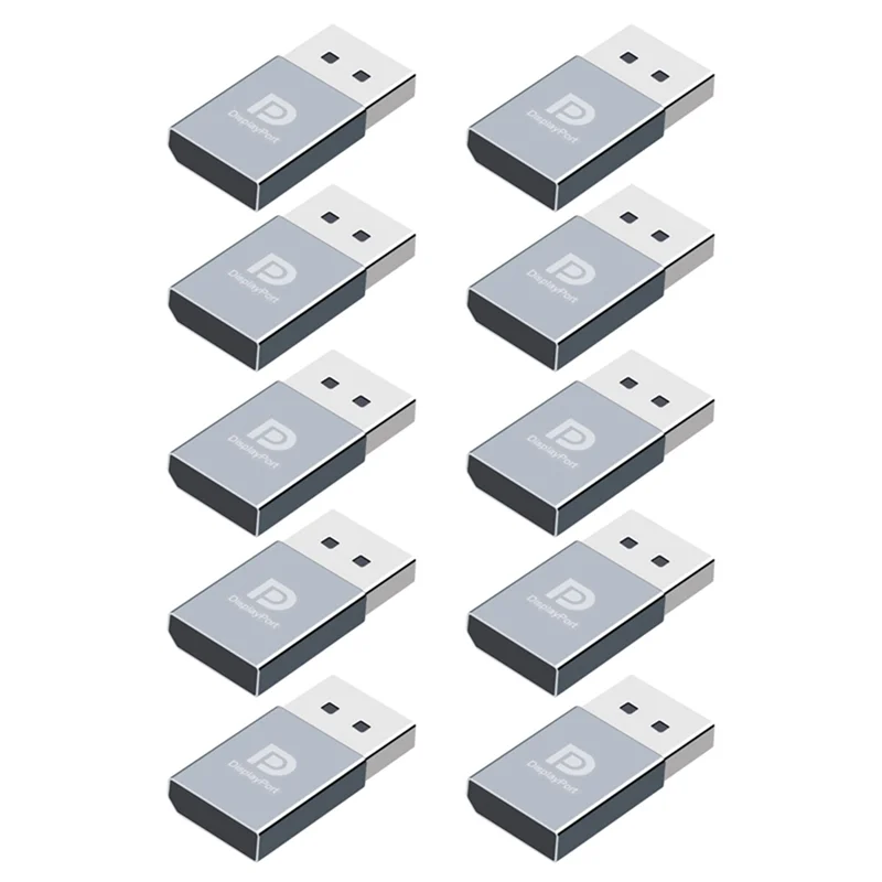 Displayport Manequim Plug, DP Virtual Display Adapter, EDID Headless Ghost Emulator, Placa de Vídeo Gráfica Cheater, 4K, 10Pcs