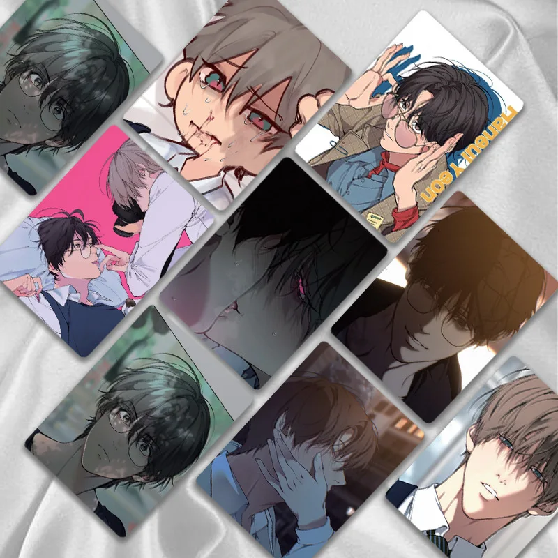 50 Pcs/Set Korean Manga Lost In The Cloud Laser Lomo Card Baek Cirrus, Yeon Skylar Comic Characters HD Photocard Cosplay Gift