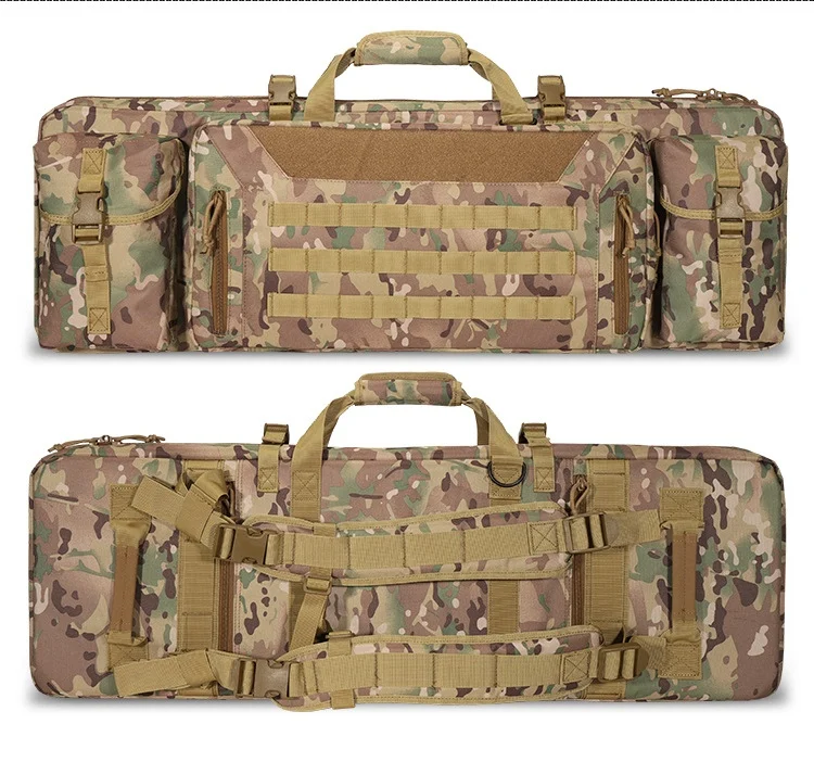 

Tactical Gun Case Waterproof Nylon Backpack OEM Double Gun Case Molle Hunting Bag With Convenient Storage Features