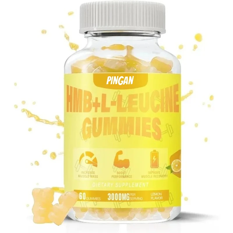 

HMB L-leucine Adult Gummies, Muscle Recovery, Increase, Improve Endurance, Non GMO, Vegetarian, Gluten Free