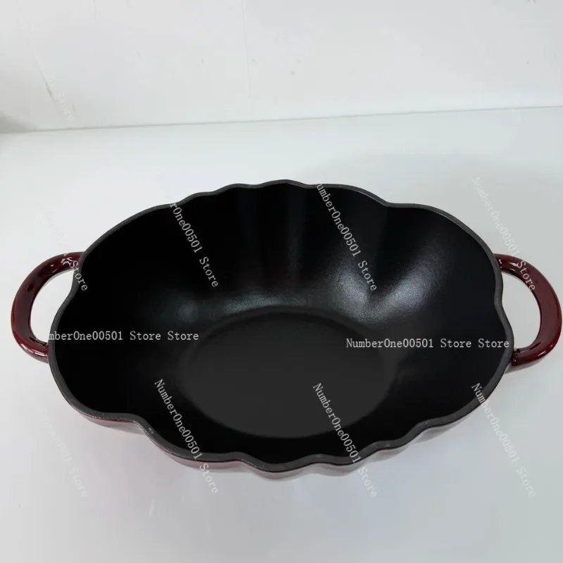 

Tomato Pumpkin Cast Iron Enamel Pot Oval Dutch Oven for Stewing Fish Porridge Meat Stove Safe