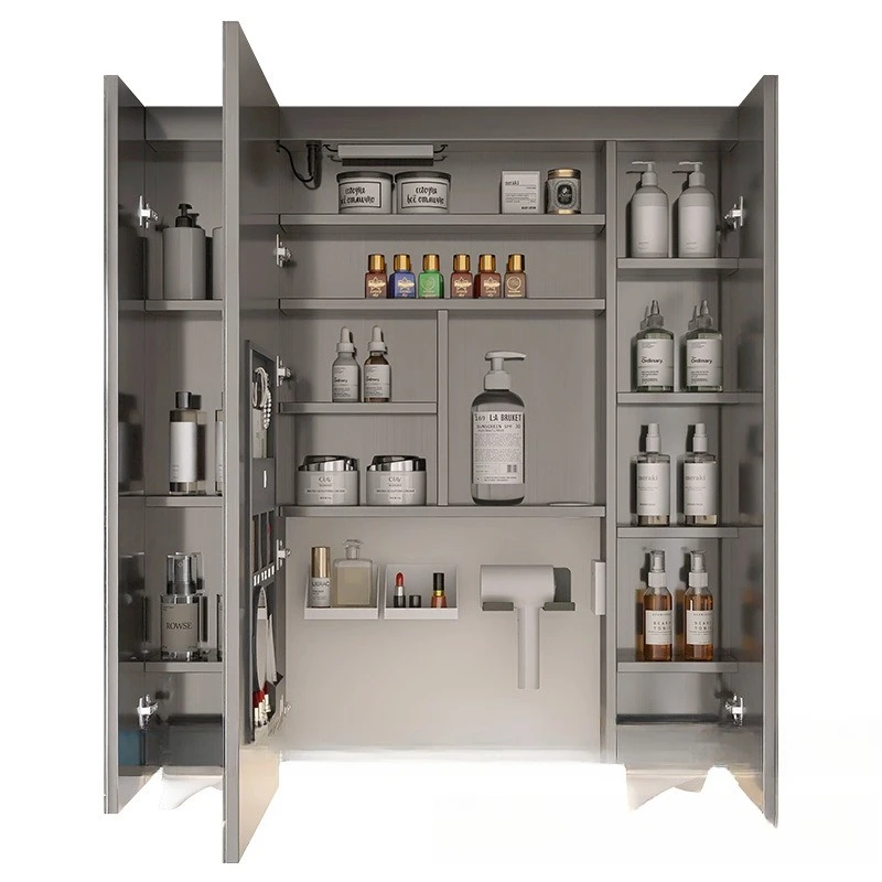 

Зеркальный шкаф из нержавеющей стали с защитой от влаги, увеличенной высоты, с функцией умного зеркала для красоты и умного дома