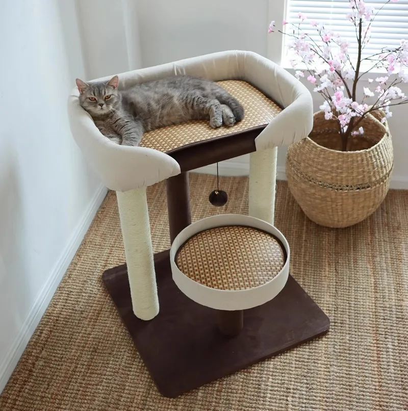 

Кошачий домик, кошачье дерево, встроенная рама для лазанья для кошек, большая сизалевая стойка для лазанья