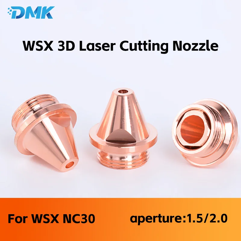 

WSX 3D Laser Cutting Nozzle D14 H15 M11 Beveling Nozzles Caliber 1.5/2.0 For NC30C Fiber Laser Cutter Machine SW Pipe Cut