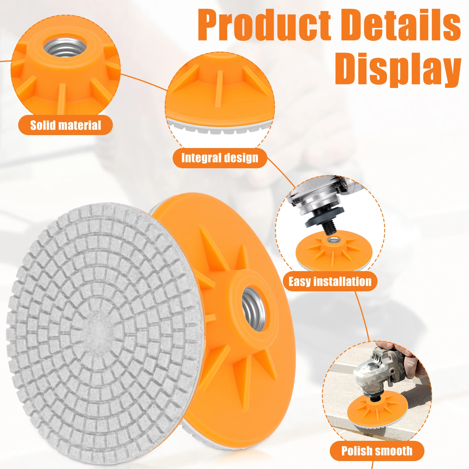 5/14/18 stücke 100mm Keramik Fliesen Trimmen Polieren Disc Winkel Grinder Trocken Polieren Marmor Quarz Stein Anfasen schleifen Rand
