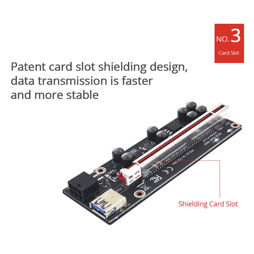 Ver009 S Plus Pci-e Riser Kaart Usb-Kabel Connector Voor Grafische Mijnbouw