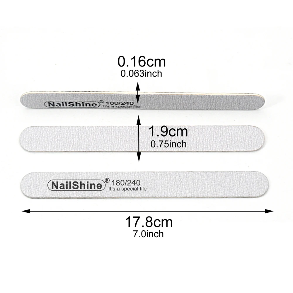 5 Pcs/Lot Professional Wood Nail File Reuse Half Moon Nails File Grit 80/100/120/150/180/240/320 For Carentry/Salon/Personal/DIY