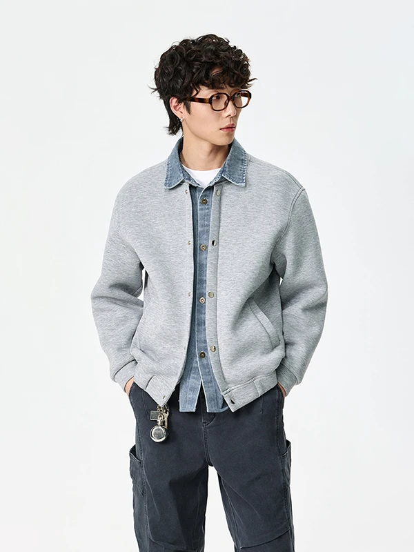 

Кардиган-жакет TANGZ Studio в американском ретро-стиле, вязаный, мужской, повседневный, свободного кроя, модная верхняя одежда с длинными рукавами на пуговицах