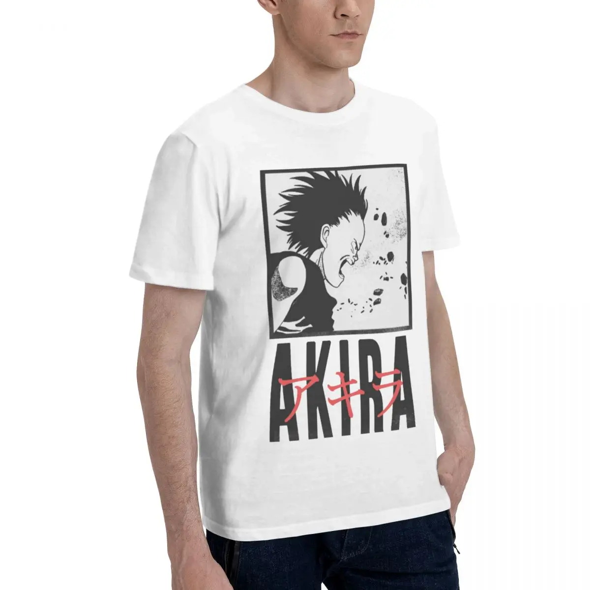 Akira T Shirts for Men Women 100% Cotton Funny T-Shirt Round Collar Japanese Anime Manga Tee Shirt Short Sleeve Clothing