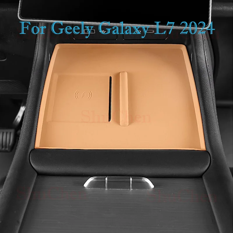 

Car Wireless Charging Pad for Geely Galaxy L7 2024 Central Silicone Storage Mat Protective Cover Interior Accessories