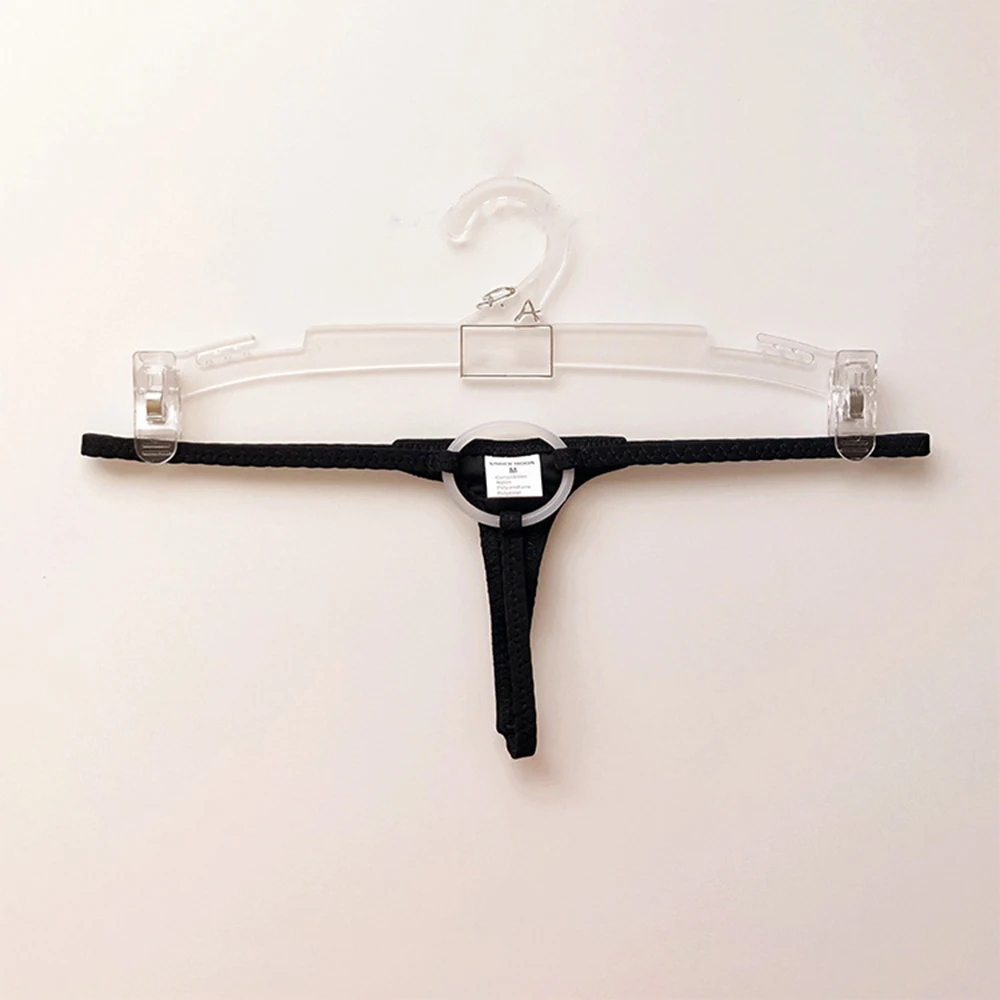 

Men Elastic Ring Circle C-strap Stretch Thong Breathable Low Rise Underpants Male Bulge Pouch Sissy Underwear Ultra Thin Briefs