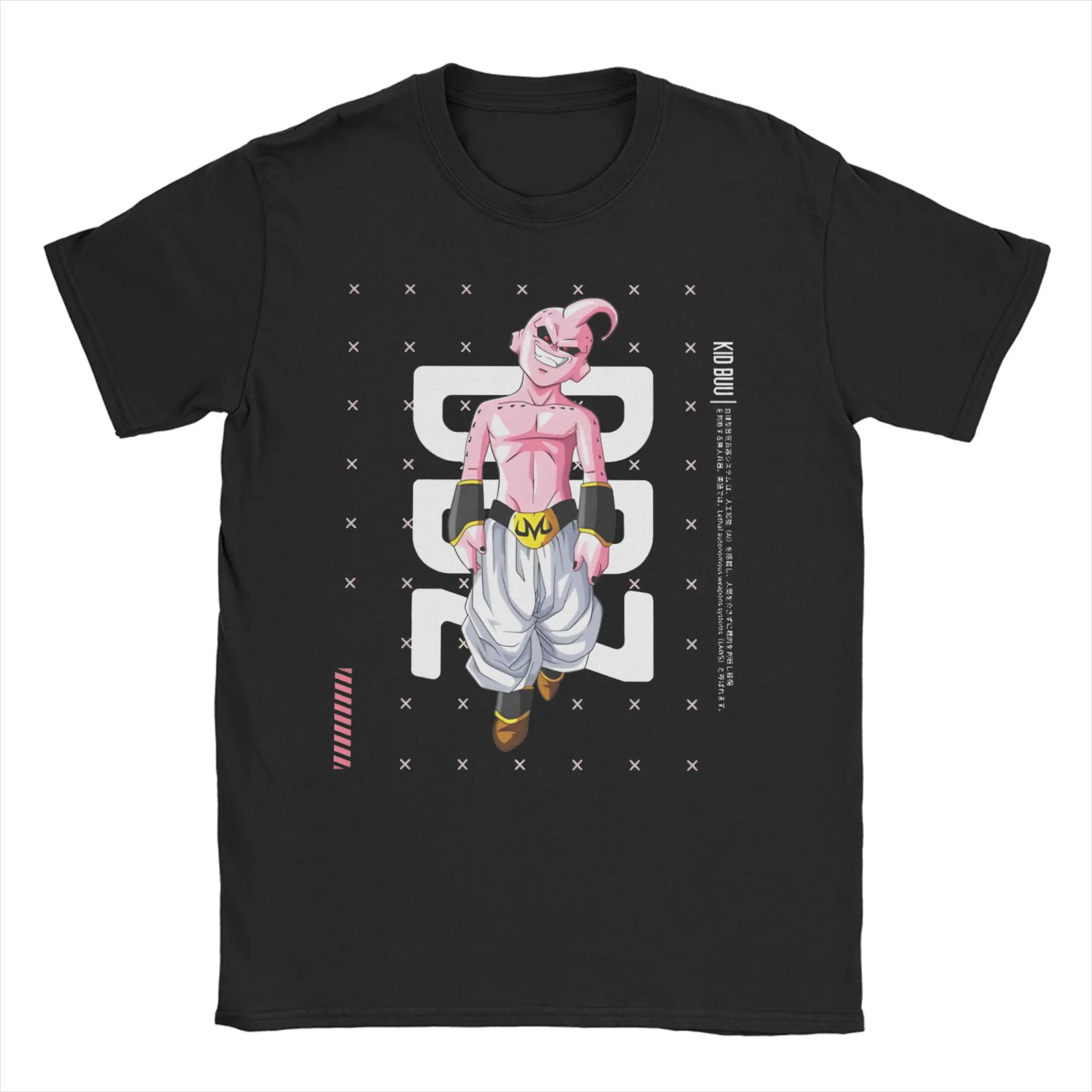 

Футболка Dragon Ball для мужчин и женщин, 100% хлопок, забавные футболки с круглым воротником, футболка Kid Buu, одежда с короткими рукавами, идея для подарка