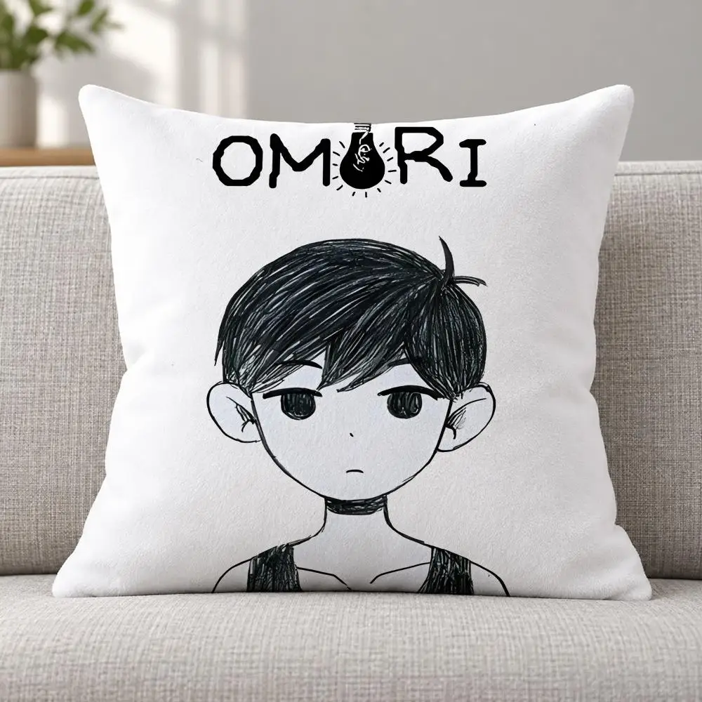 Game Adventure O-OMORI Cushion Cover Soft Plush  throw pillow Sofa Bedroom Living Room Car Dorm Home Decor Gift