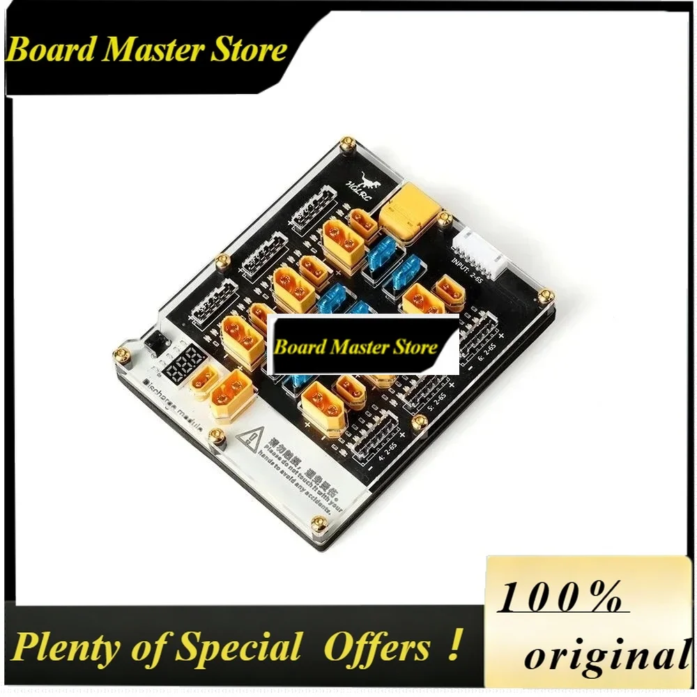 BoMsHGLRC Thor Pro 6 Port LIPO Balance Charger Board 40A XT60 XT30 2-6S For IMAX B6 ISDT Q6 Nano HOTA D6 P6