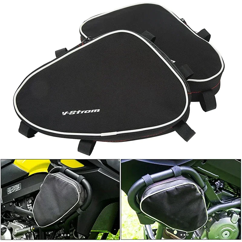 

2 Pcs Motorcycle Frame Crash Bars Bag Repair Tool Placement Package Replacement for Suzuki V‑Strom DL650 DL1000