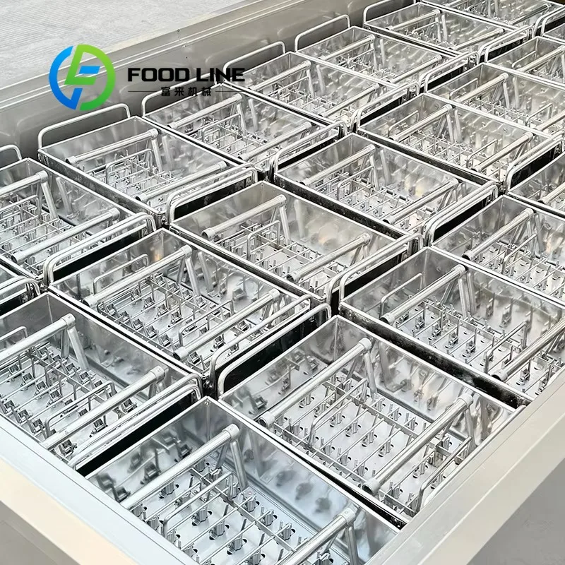 Industrial Popsicle Maker Fast Freezing System With Multiple Molds For Continuous Production Of Different Flavored Ice Lollies