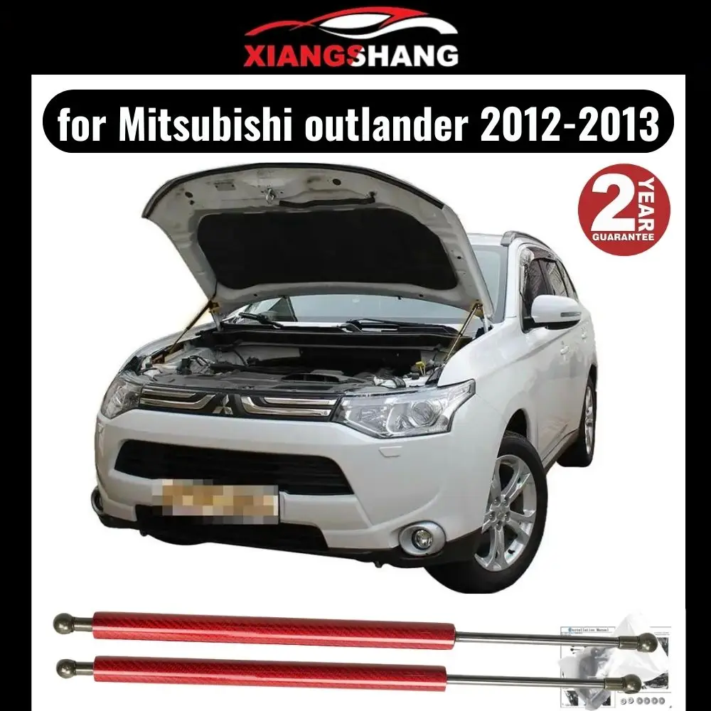 

for Mitsubishi outlander 2012-2013 Front Bonnet Hood Modify Gas Struts Carbon Fiber Spring Damper Lift Support Absorber