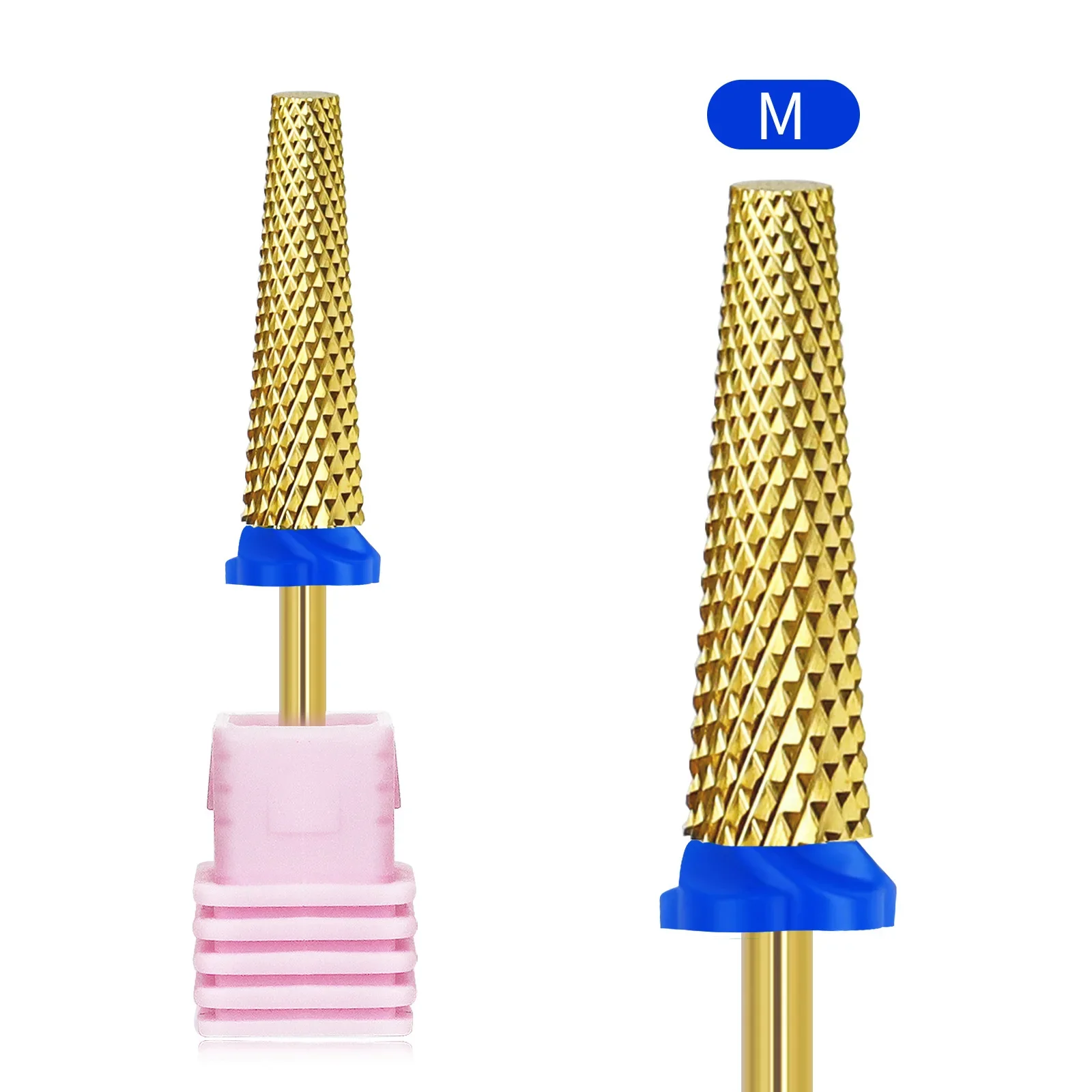 Super Lange Vat Kegel Carbide Wolfraam Staal Nagelboor Frees Voor Manicure Scherpe Verwijdering Nagelgel Slijpkop
