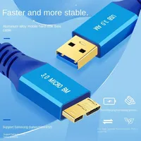 Micro B Cable USB 3.0 3A Fast Charging 5Gbps Data Cables External HDD Cable USB Cord for Samsung Hard Disk SSD Sata Cable