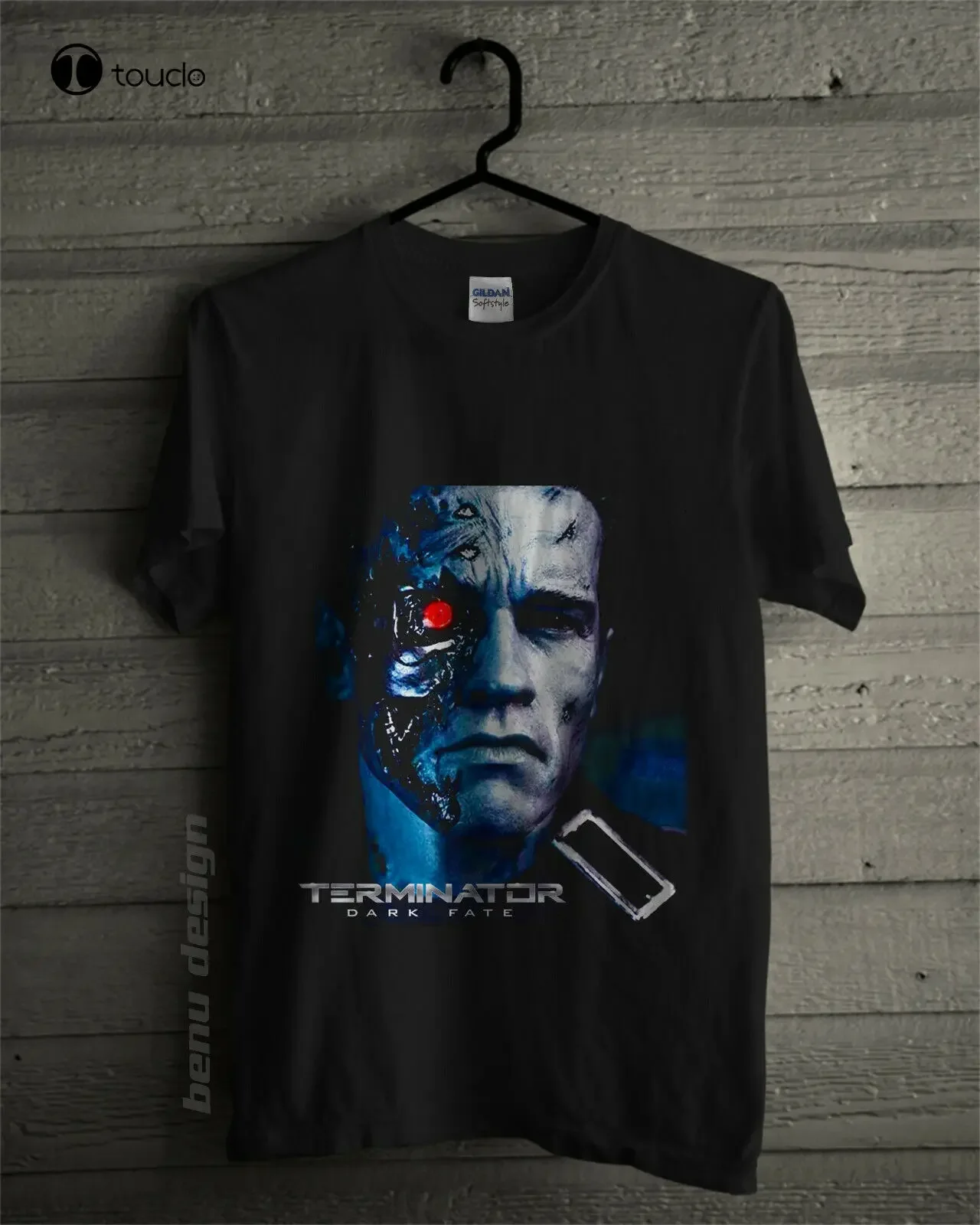 Terminator 6 Dark Fate 2019 T-Shirt Short Sleeve Hip Hop Tee T Shirt Top Tee Tops Tees Men 100% Cotton Tee Shirt