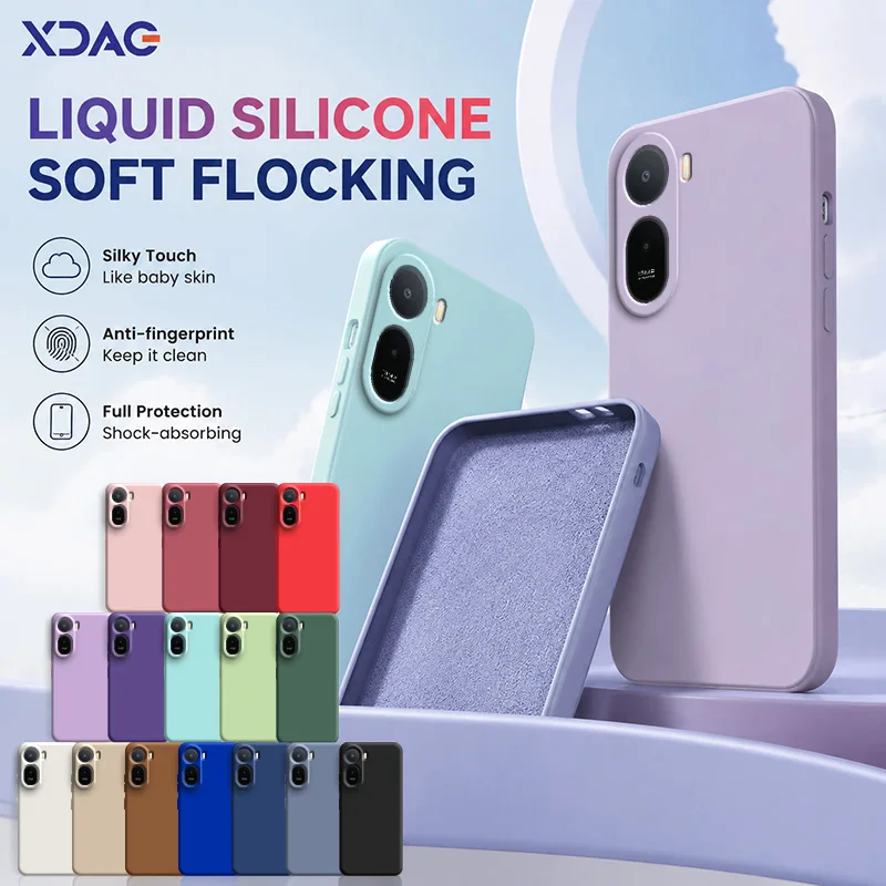 Luxuriöse Doppelschicht-Hüllen für Poco C81 Pro C85x Global Stoßfeste Rückabdeckung PocoC81 C81Pro Quadratische Flüssigsilikon-Schutzhülle