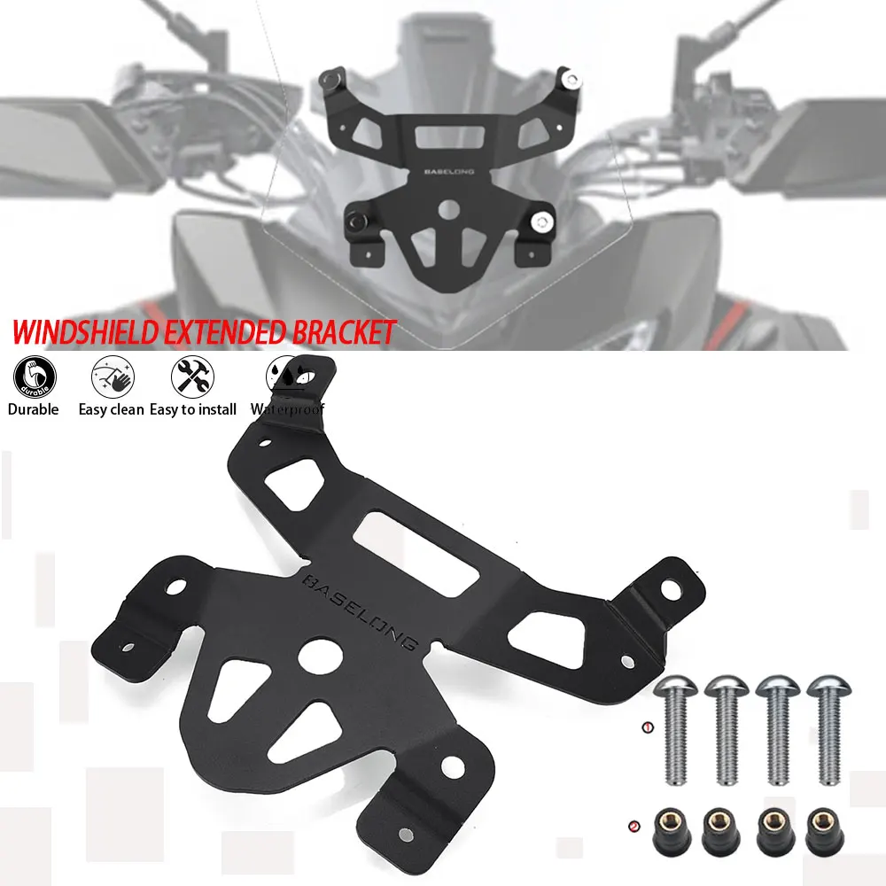 

2023 TRACER900 TRACER9 GT Motorcycle Accessories 30mm Riser Windshield Bracket For Yamaha Tracer 900 GT / Tracer 9 GT 2018-2022