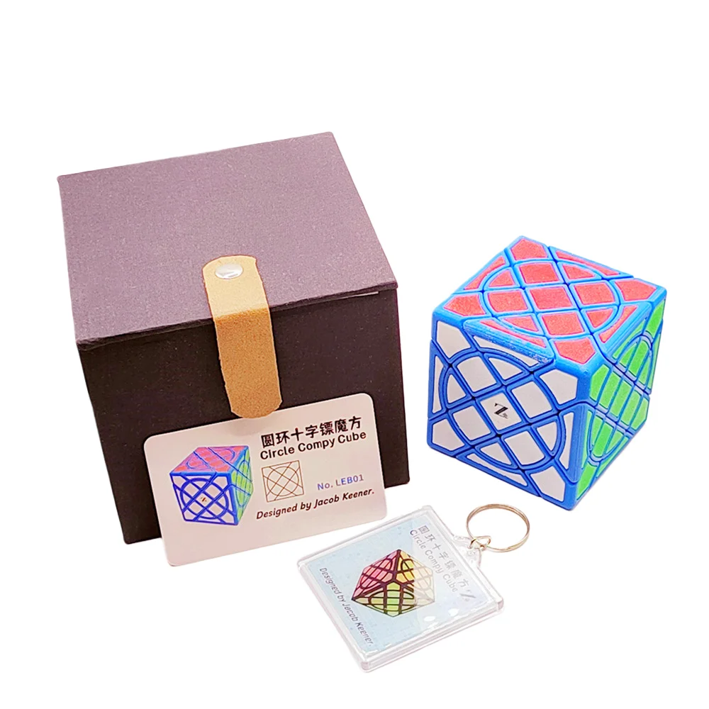 Zepuzzles cercle Compy Cube avec carrelage LE Cube magique limité bleu limité rose Cube de vitesse cadeau pour enfants