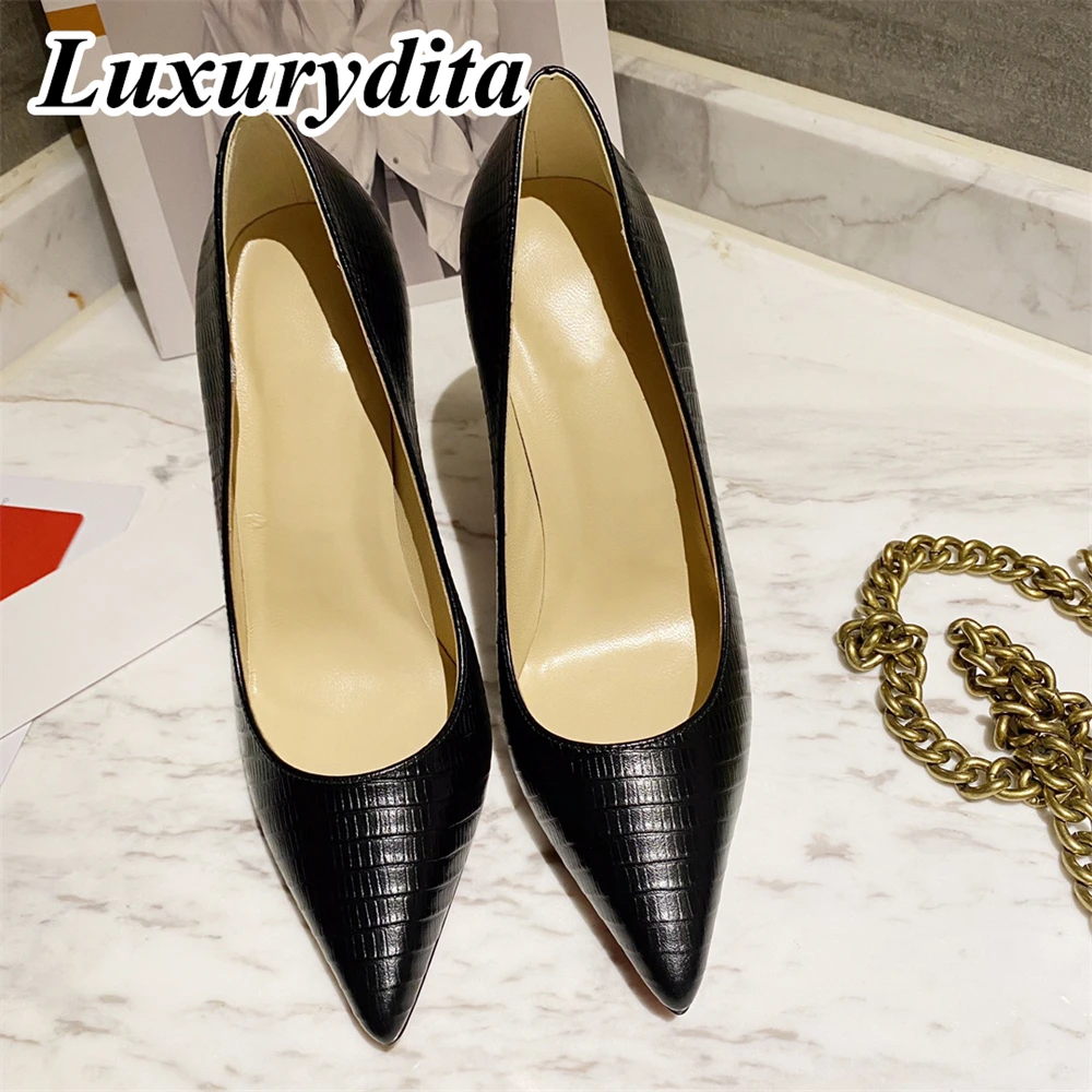 Top Quality Womens High Heels 0-12cm Luxury Fashion Ladies Sandals Designer Classic Red Heel Real Leather sole Mules Shoes 2195