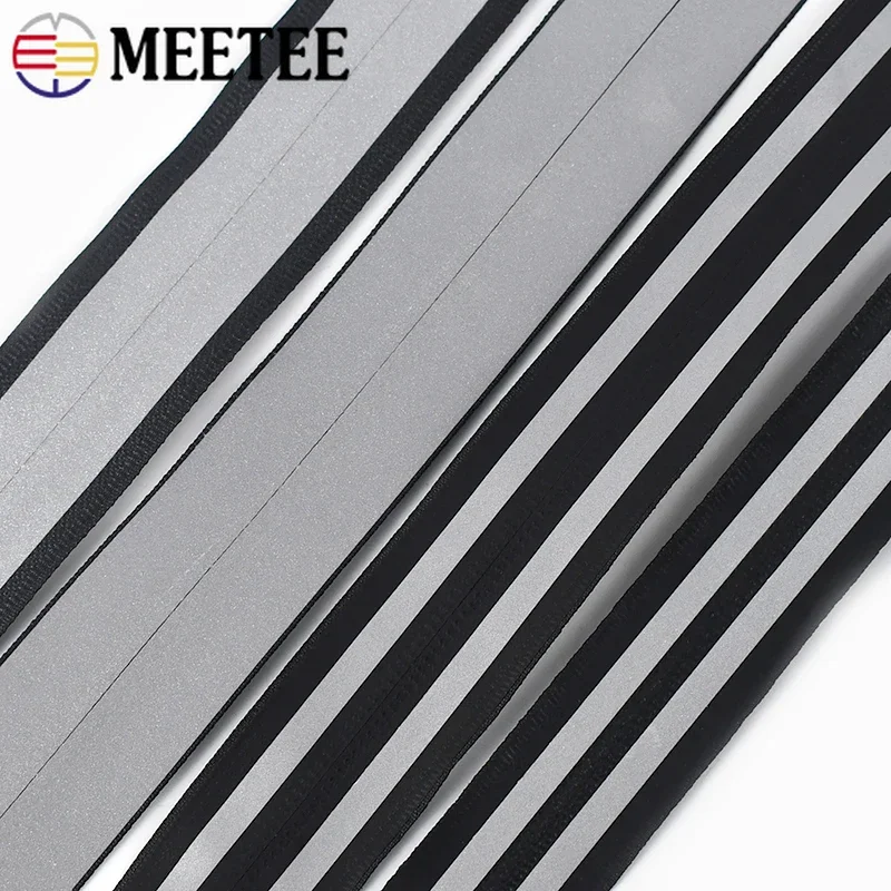 

1/2/3/5M 3# 5# Waterproof Zippers Reflective Nylon Zipper Black Invisible Zips for Outdoors Backpack Bags DIY Sewing Accessories